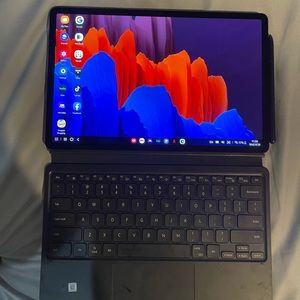 Samsung galaxy tab s7 plus with s pen and keyboard cover 128gb